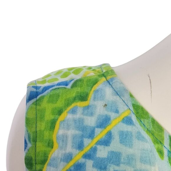 JAMS WORLD Womens Sleeveless Floral Sheath Mini, Tunic, Pacific Breeze, Size XL - Picture 9 of 10